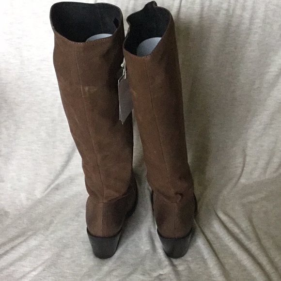 BRAND NEW- Brown leather knee high boots - Picture 2 of 5